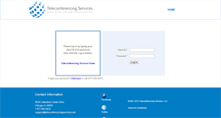 Desktop Screenshot of conf.teleconferencingservices.net