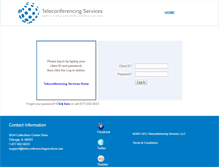 Tablet Screenshot of conf.teleconferencingservices.net